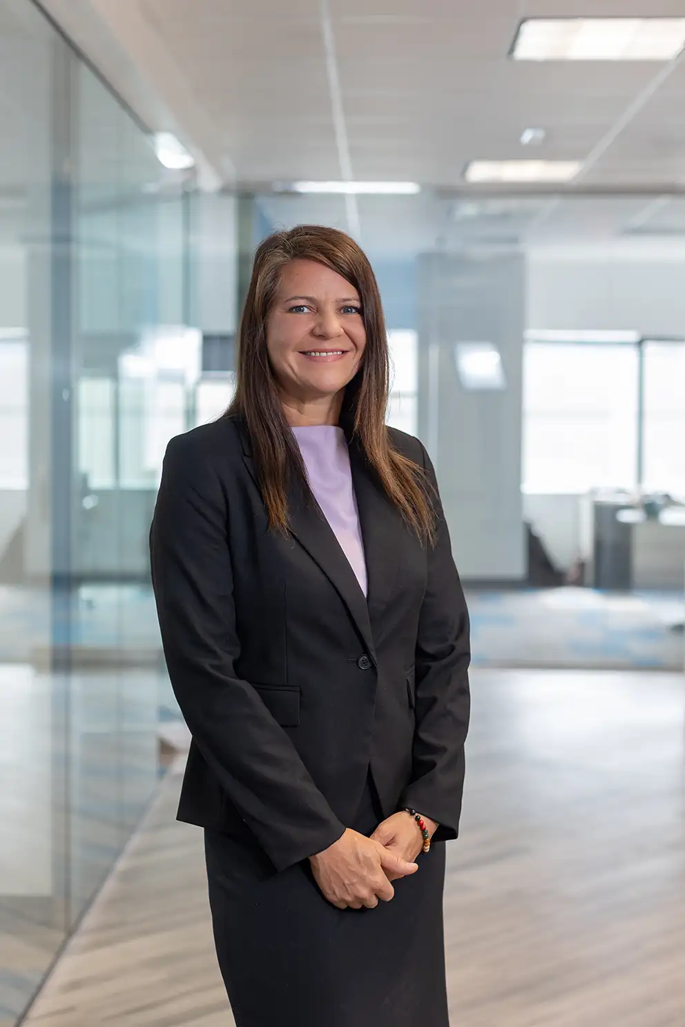 Kristen Burge in IPC hallway