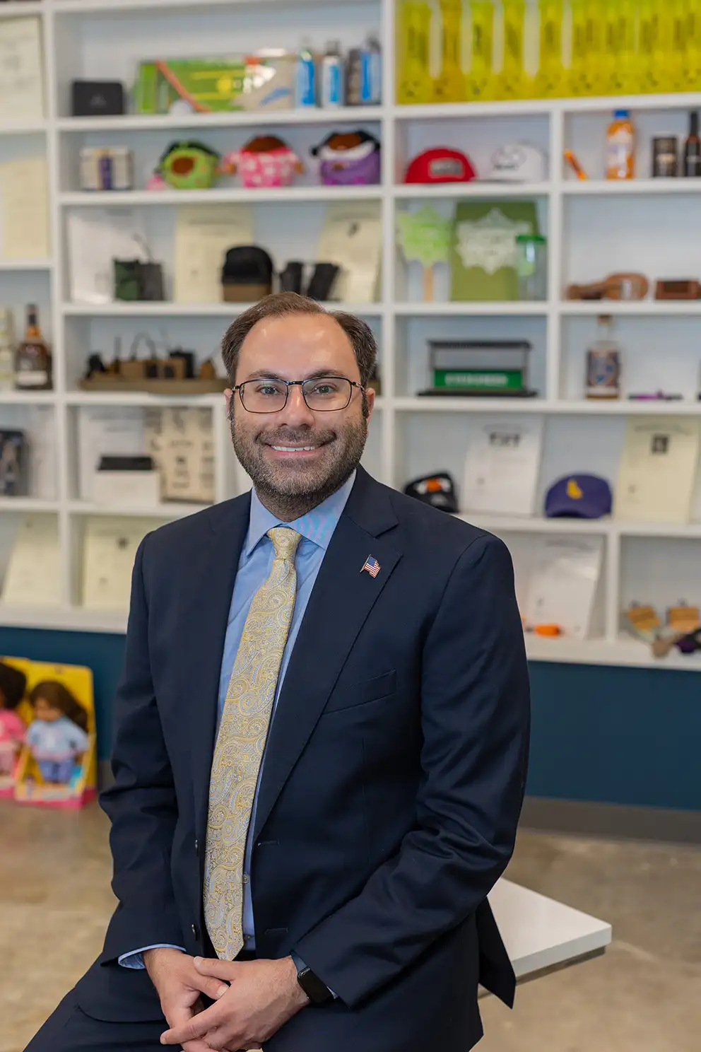 Mark Melasky in IPC lobby