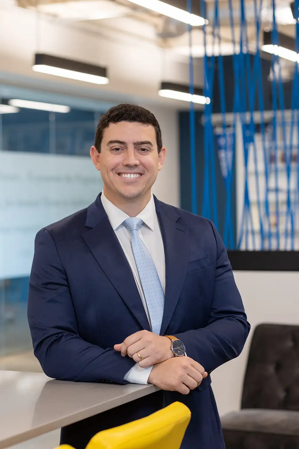 Jared Rovira in IPC lounge